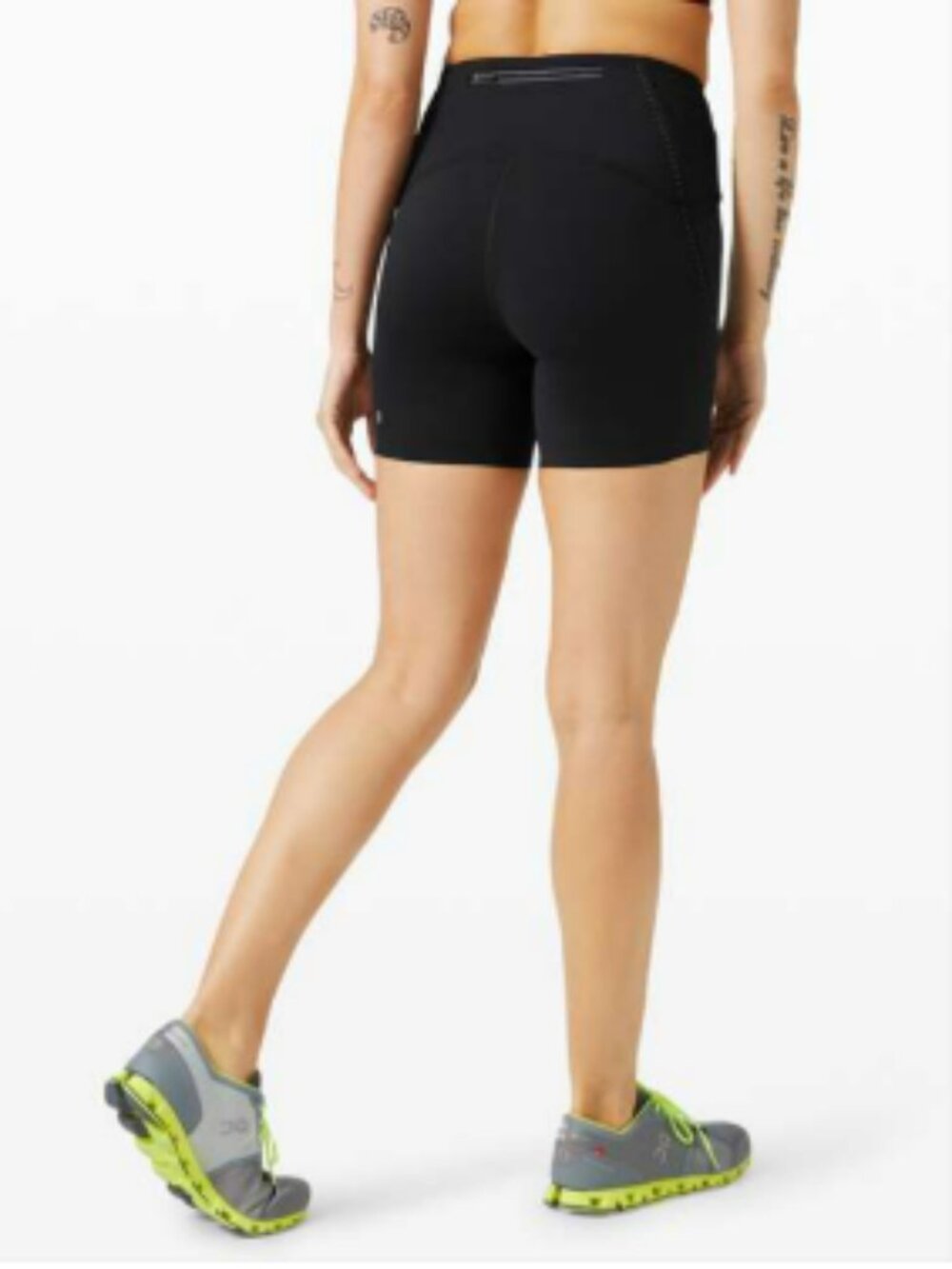 Lululemon Athletica Free to Speed High Rise Black Short 5" Size 4